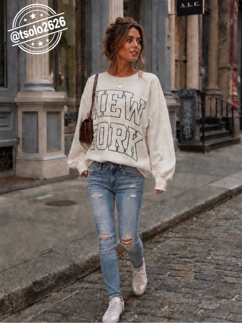 NWT Free People Camden New York Sweatshirt